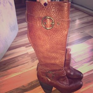 Lucky Brand genuine leather knee high boots.